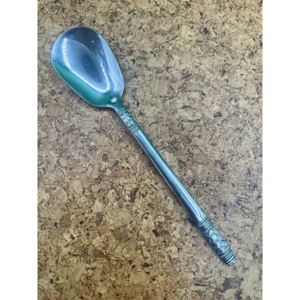 National TRACERY Stainless NS Japan‎ Basket Weave Silverware teaspoon Flatware